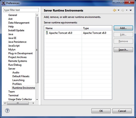 Tomcat installation in Eclipse