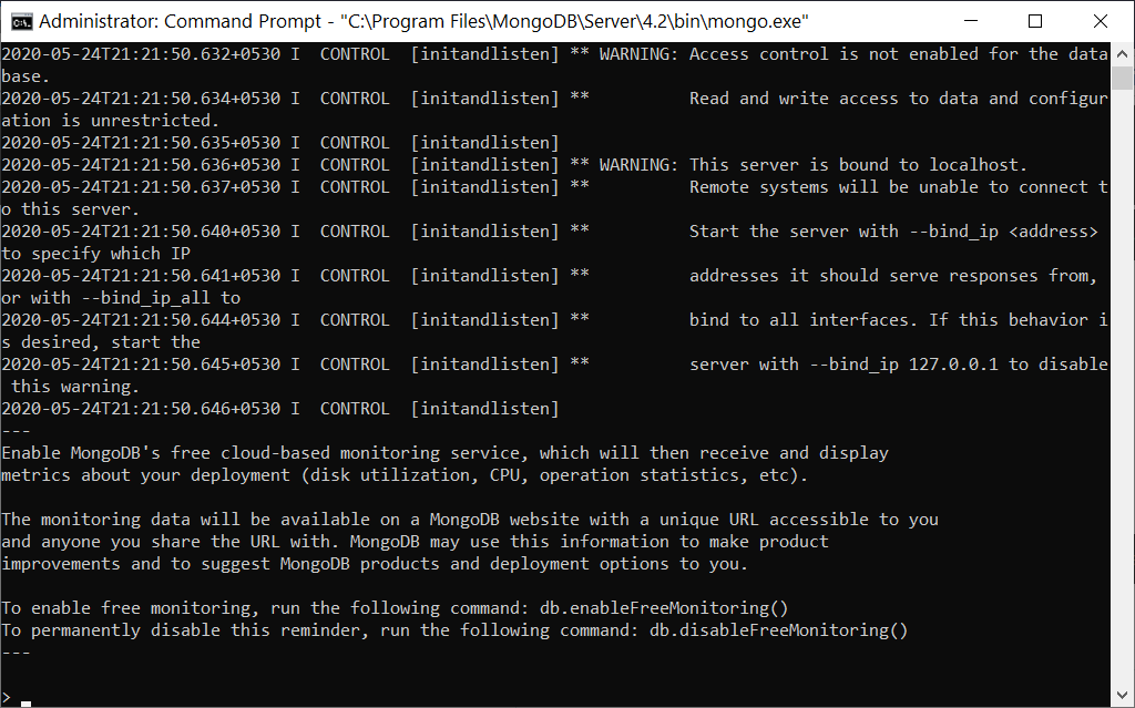 MongoDb Installation