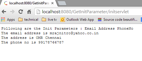 Getting Init Parameter Names in Servlet 