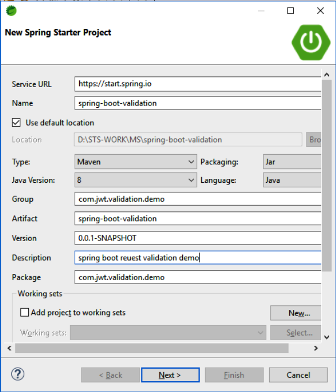 Spring Boot validation